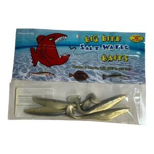 Big Bite Saltwater Baits  Fortified Bite Juice New Bio Shrimp Gray Glitter